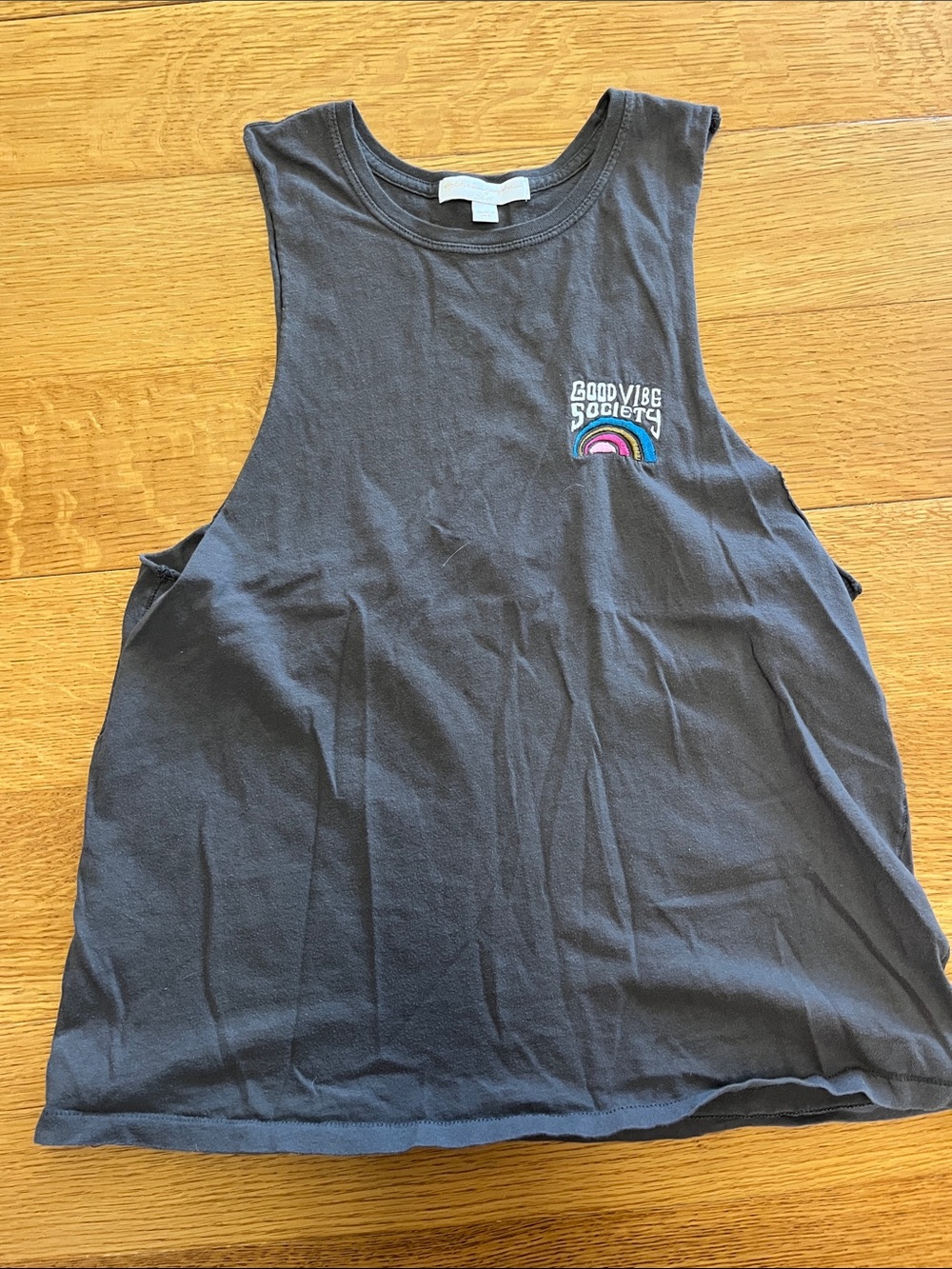 Spiritual gangster, good vibe Society size medium tank top